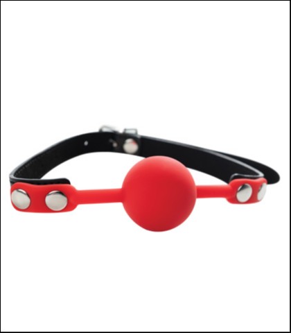 Crvena silikonska kugla za usta