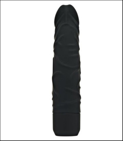 Crni silikonski vibrator