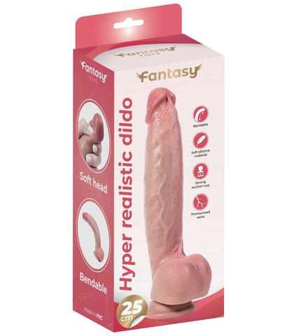 SAVITLJIVI SILIKONSKI DILDO HYPER REALISTIC DILDO 25CM
