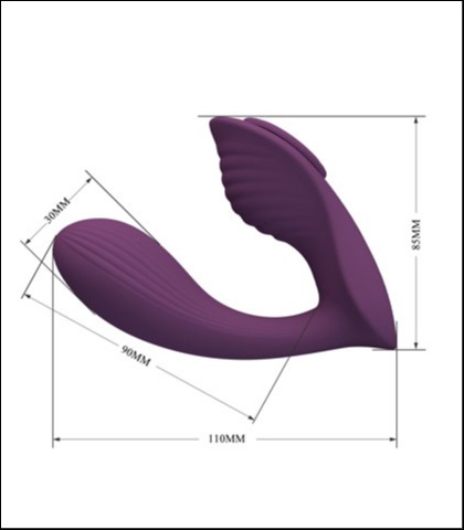 Dvostruki klitoralni vibrator franz