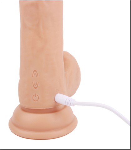 Veliki dildo sa pomeranjem i bezicnim daljinskim - 24cm - thunder smitten